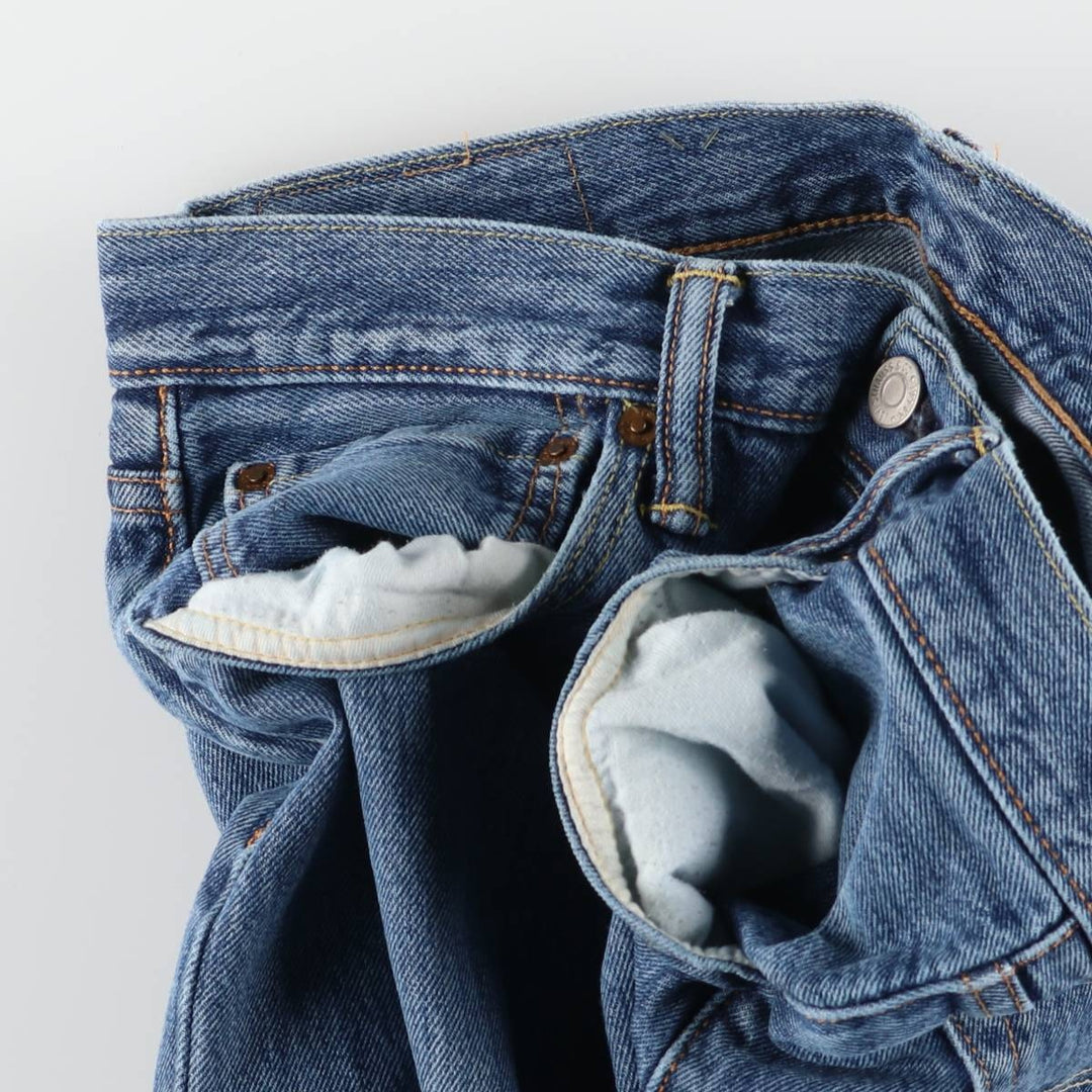 Levi's 501 straight denim pants for men, size W32 cotton blue type Vintage Second Hand