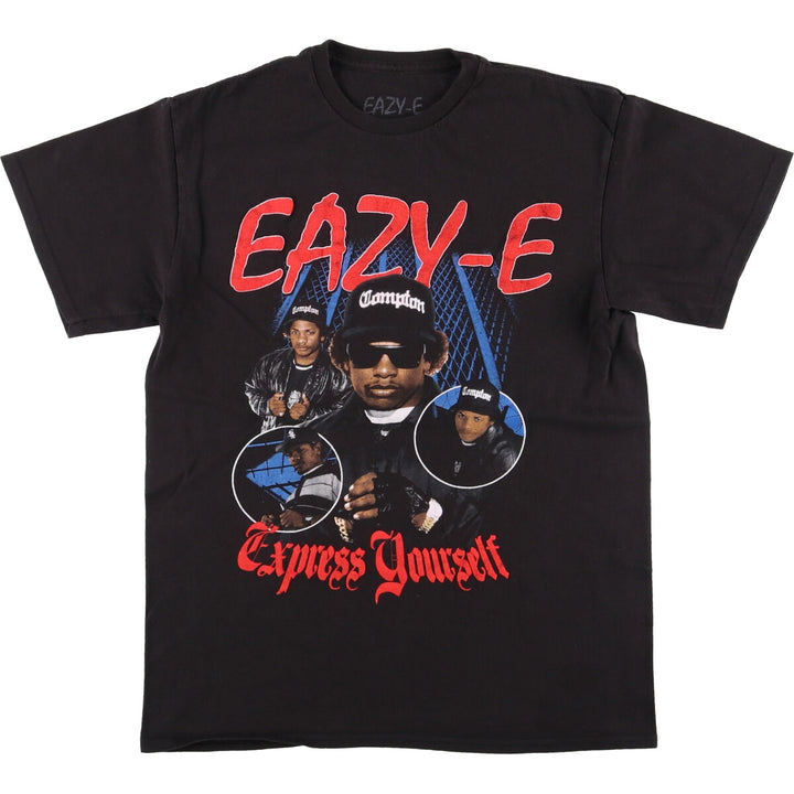 EAZY-E Easy E Rap T-shirt Rap T Men's M size cotton black type Vintage Second Hand