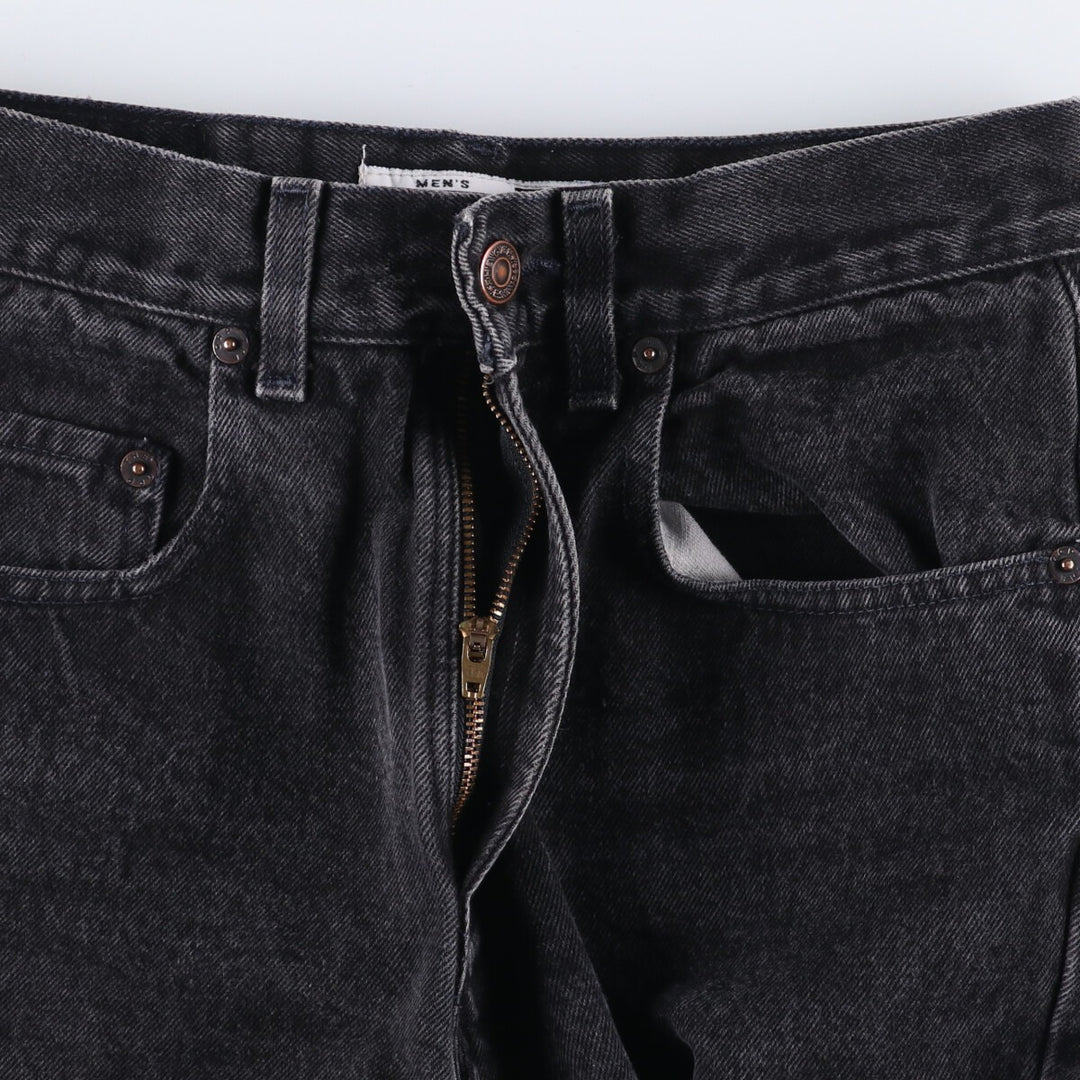 90'S GAP DENIM Old Gap Cut-Off Black Denim Straight Denim Pants Women's Size M (W26) unclear black type Vintage Second Hand