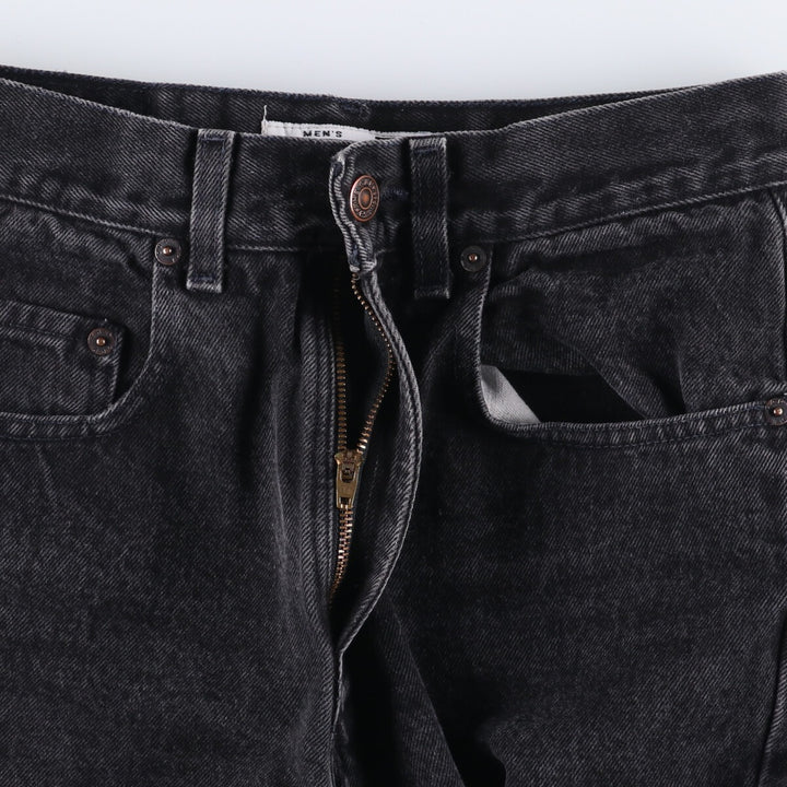 90'S GAP DENIM Old Gap Cut-Off Black Denim Straight Denim Pants Women's Size M (W26) unclear black type Vintage Second Hand