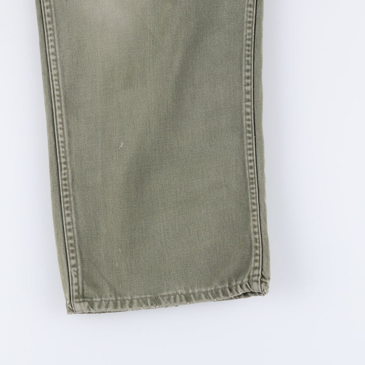 1960'S US military baker pants, made in USA, women's size L (w28), vintage unclear Khaki type sage green Vintage Second Hand