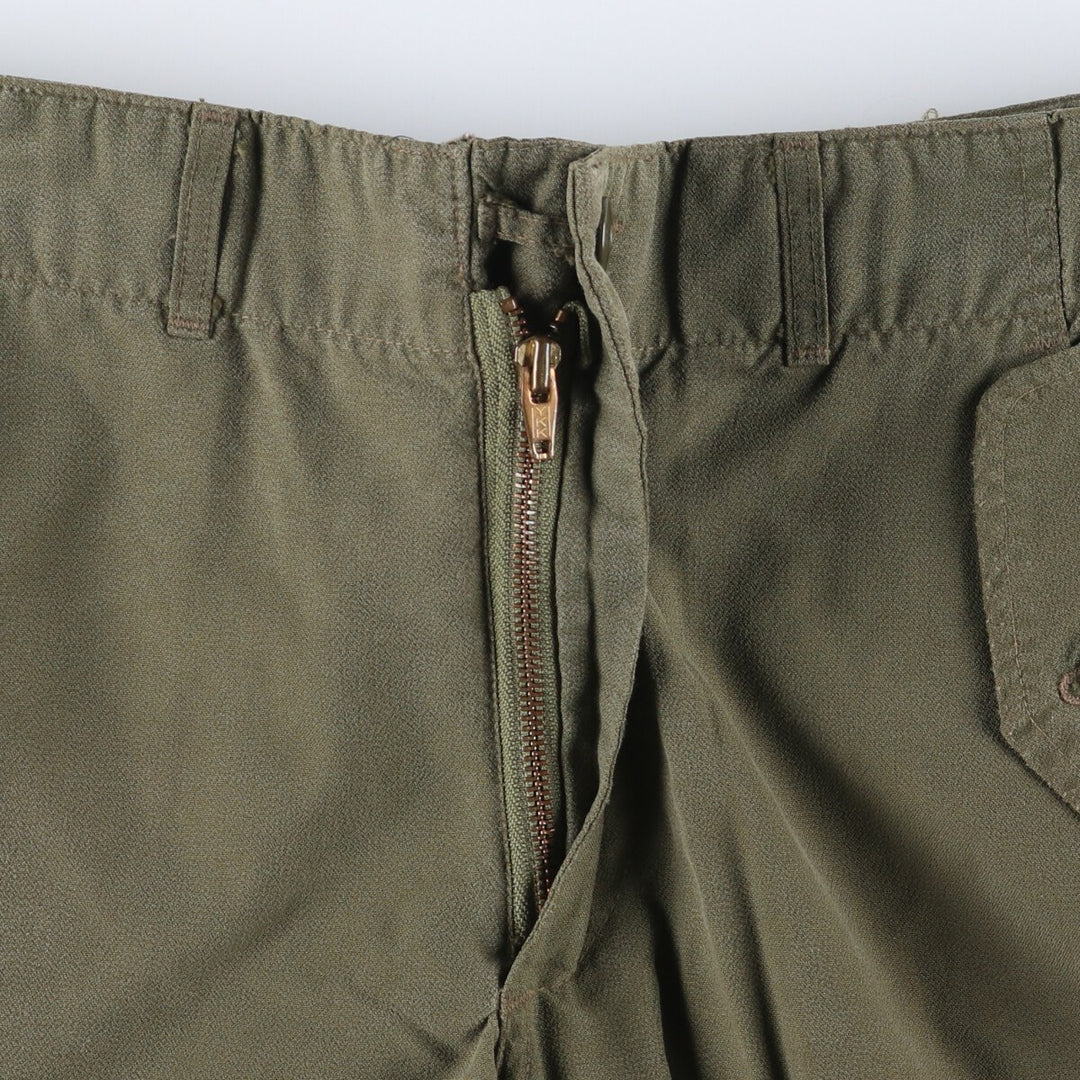 Canadian Military Cargo Pants Women's XL (W31) Zipper Fly unclear Khaki type sage green Vintage Second Hand