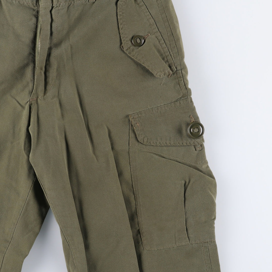 Canadian Military Cargo Pants Women's XL (W31) Zipper Fly unclear Khaki type sage green Vintage Second Hand