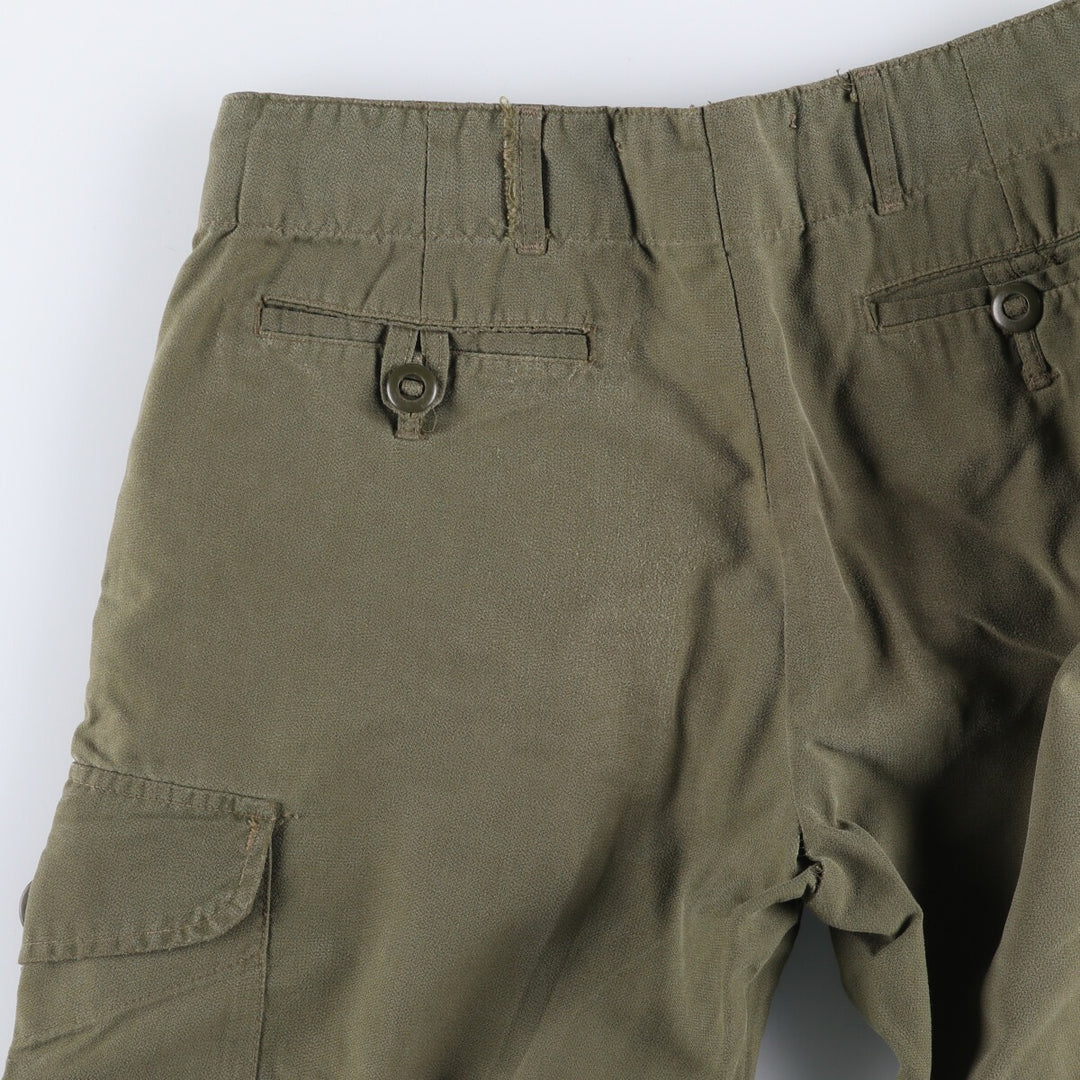 Canadian Military Cargo Pants Women's XL (W31) Zipper Fly unclear Khaki type sage green Vintage Second Hand
