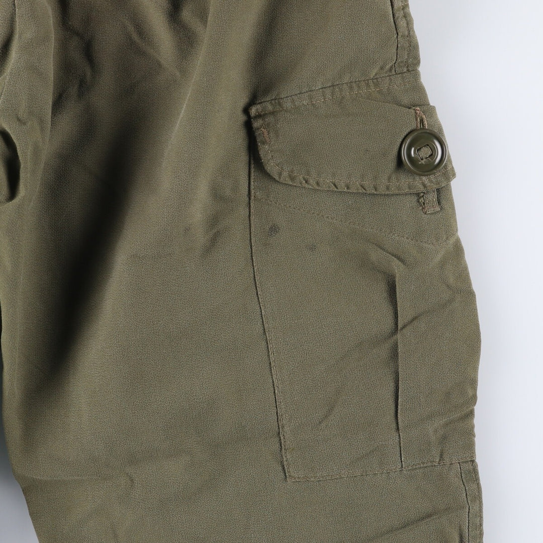 Canadian Military Cargo Pants Women's XL (W31) Zipper Fly unclear Khaki type sage green Vintage Second Hand