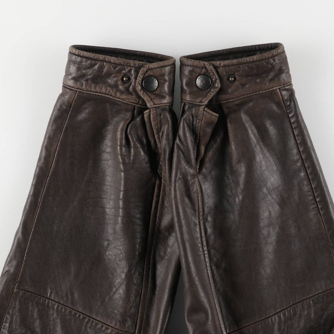 00s~ NAUTICA Swing Top Type Leather Blouson Men's Size L genuine leather brown type Vintage Second Hand