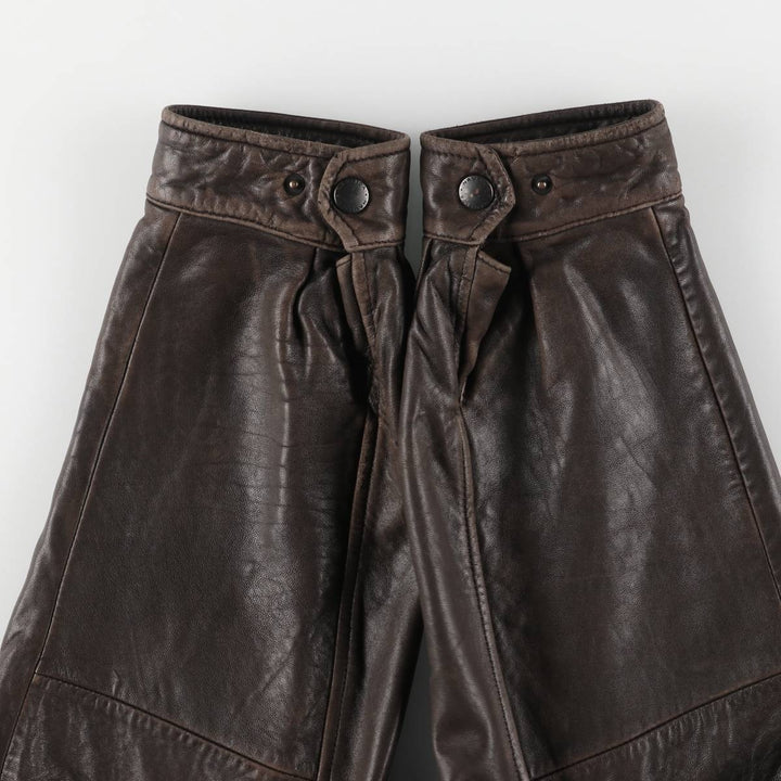 00s~ NAUTICA Swing Top Type Leather Blouson Men's Size L genuine leather brown type Vintage Second Hand