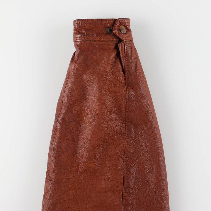 90'S NAUTICA padded leather jacket type men's XL size vintage genuine leather brown type Vintage Second Hand