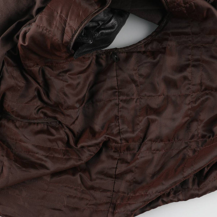 00'S Columbia Leather Coat Men's XL genuine leather black type Vintage Second Hand