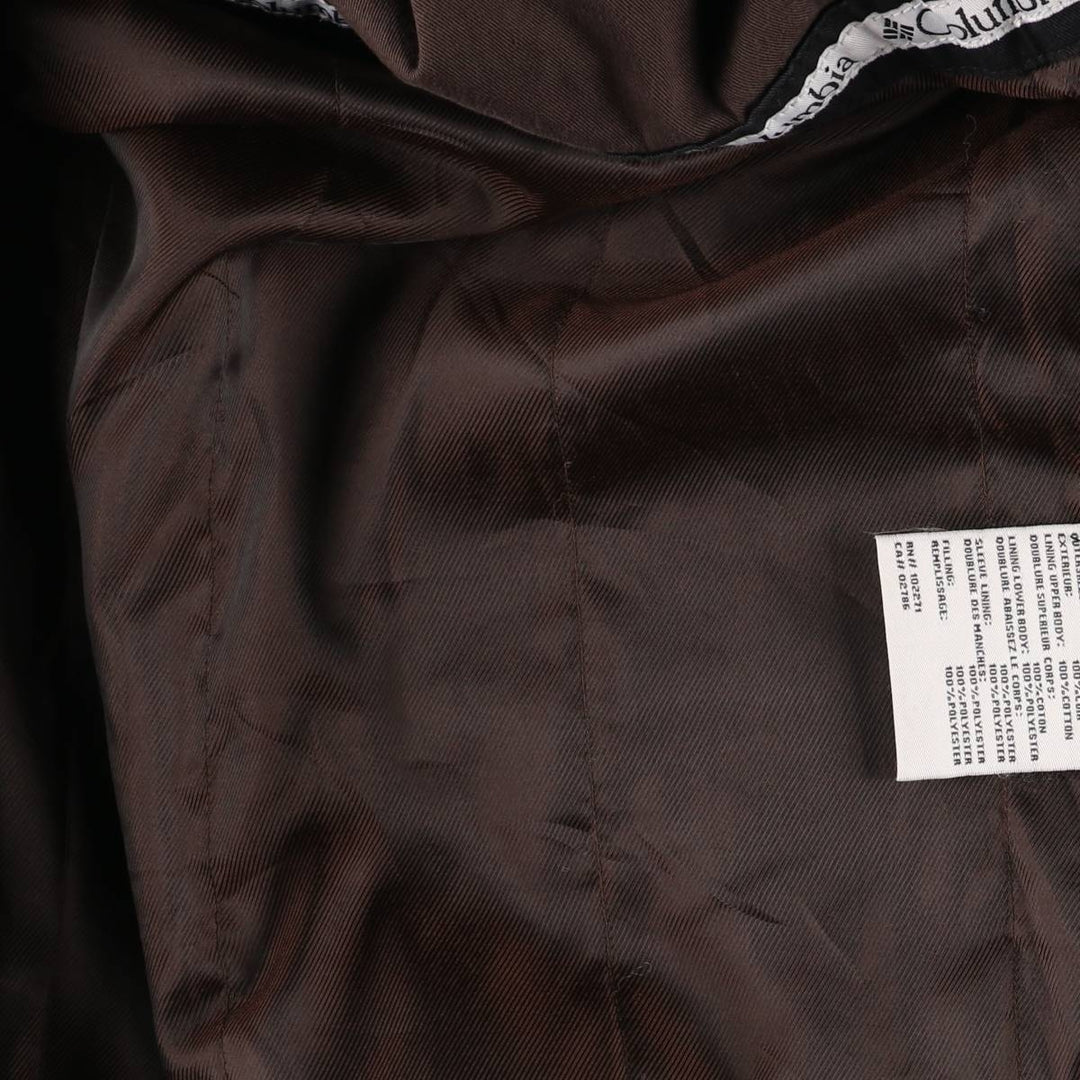 00'S Columbia Leather Coat Men's XL genuine leather black type Vintage Second Hand