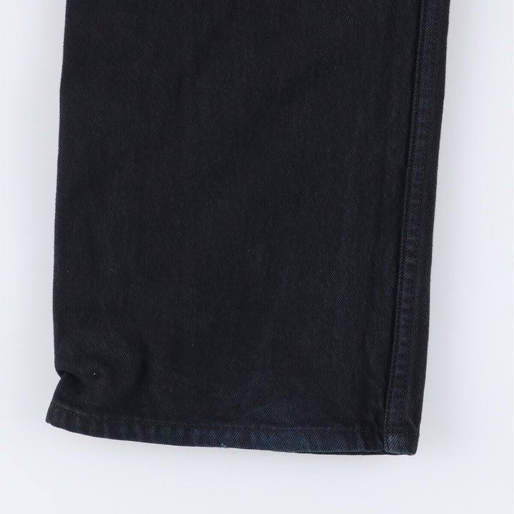 00'S Levi's 501 Euro model black denim straight denim pants for men, size W33 cotton black type Vintage Second Hand