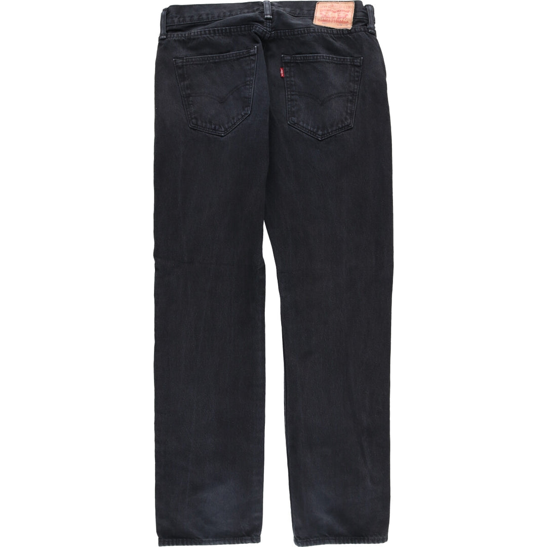 Levi's 501 Black Denim Straight Denim Pants for Men, W34 equivalent cotton black type Vintage Second Hand