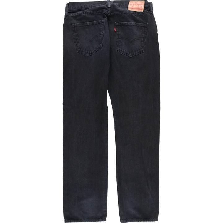 Levi's 501 Black Denim Straight Denim Pants for Men, W34 equivalent cotton black type Vintage Second Hand