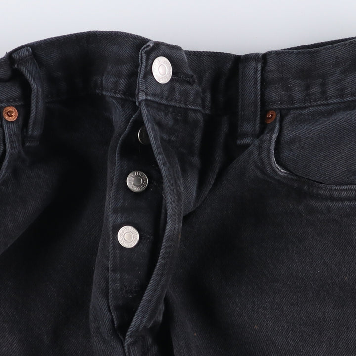 Levi's 501 Black Denim Straight Denim Pants for Men, W34 equivalent cotton black type Vintage Second Hand