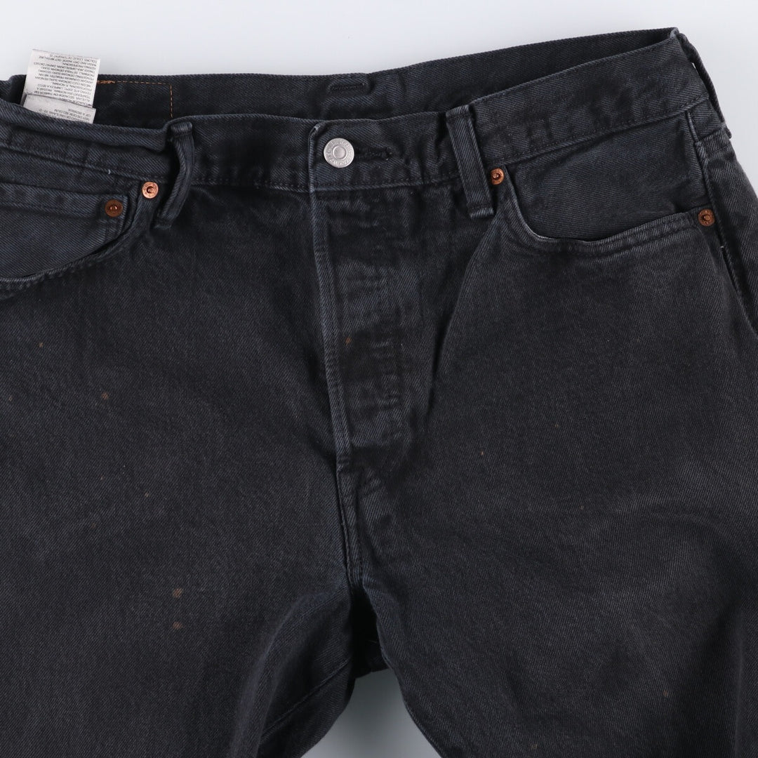 Levi's 501 Black Denim Straight Denim Pants for Men, W34 equivalent cotton black type Vintage Second Hand