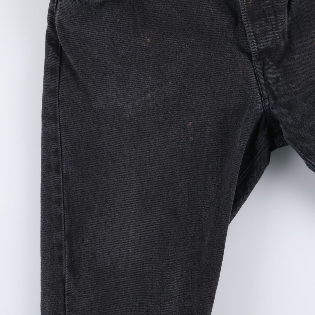 Levi's 501 Black Denim Straight Denim Pants for Men, W34 equivalent cotton black type Vintage Second Hand