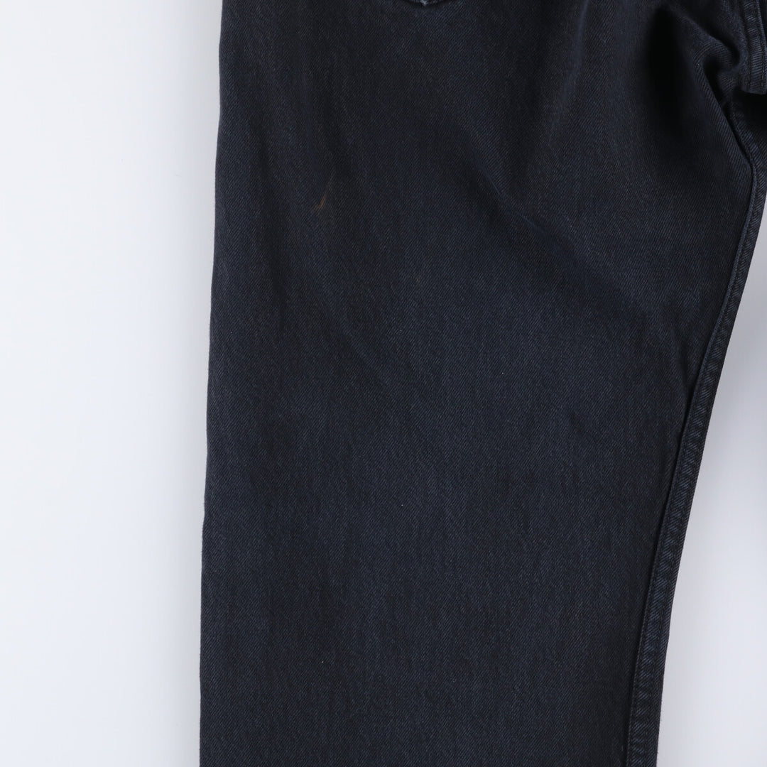 Levi's 501 Euro Model Black Denim Straight Denim Pants Men's W34 cotton black type Vintage Second Hand