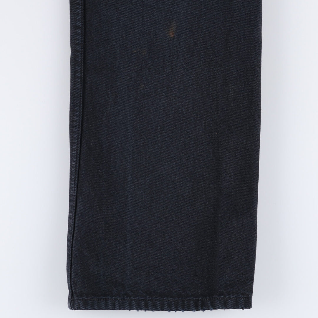 Levi's 501 Euro Model Black Denim Straight Denim Pants Men's W34 cotton black type Vintage Second Hand
