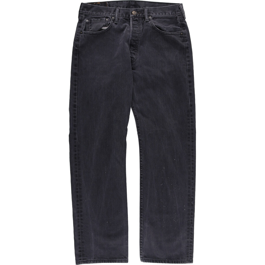 Levi's 501 Black Denim Straight Denim Pants for Men, W33 equivalent cotton black type Vintage Second Hand