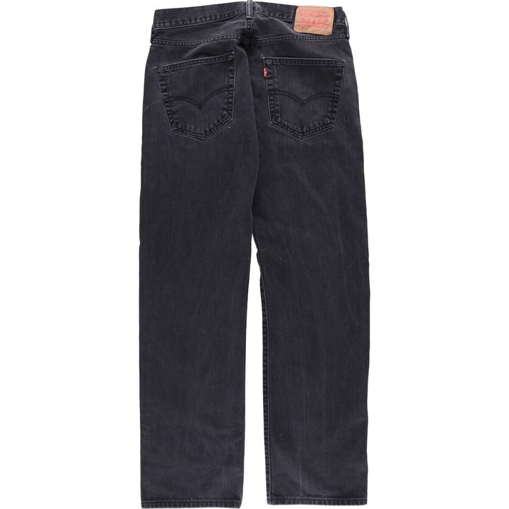 Levi's 501 Black Denim Straight Denim Pants for Men, W33 equivalent cotton black type Vintage Second Hand