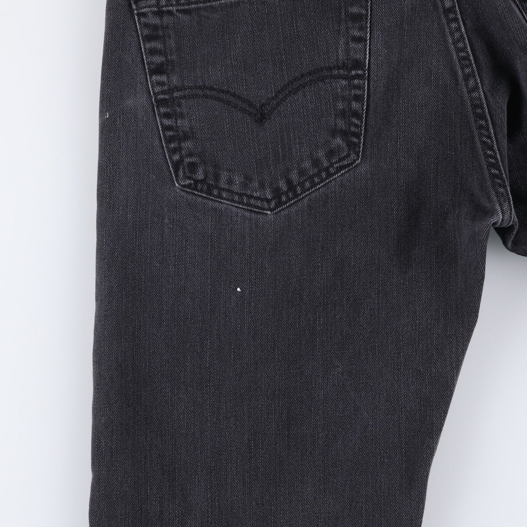 Levi's 501 Black Denim Straight Denim Pants for Men, W33 equivalent cotton black type Vintage Second Hand