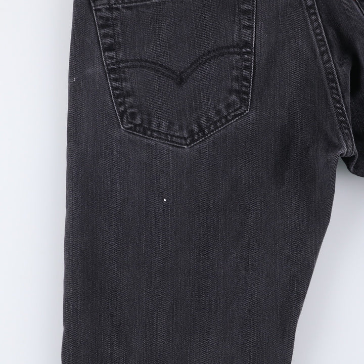 Levi's 501 Black Denim Straight Denim Pants for Men, W33 equivalent cotton black type Vintage Second Hand