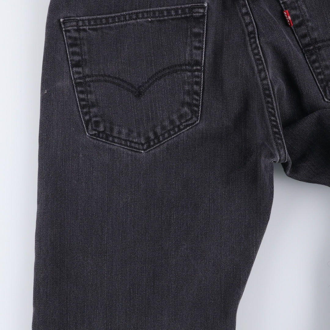 Levi's 501 Black Denim Straight Denim Pants for Men, W33 equivalent cotton black type Vintage Second Hand