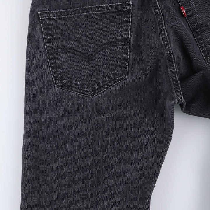 Levi's 501 Black Denim Straight Denim Pants for Men, W33 equivalent cotton black type Vintage Second Hand