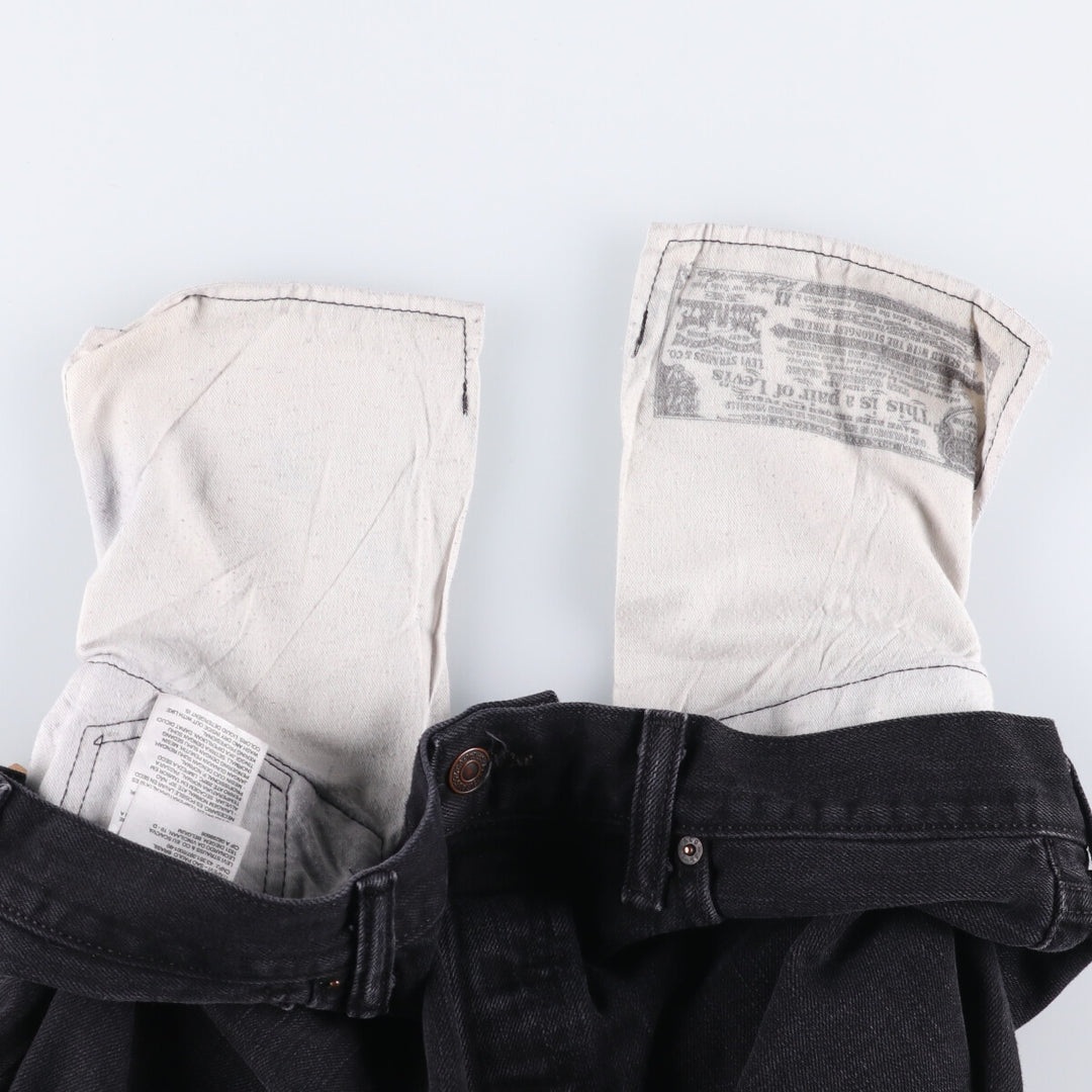 Levi's 501 Black Denim Straight Denim Pants for Men, W37 cotton black type Vintage Second Hand