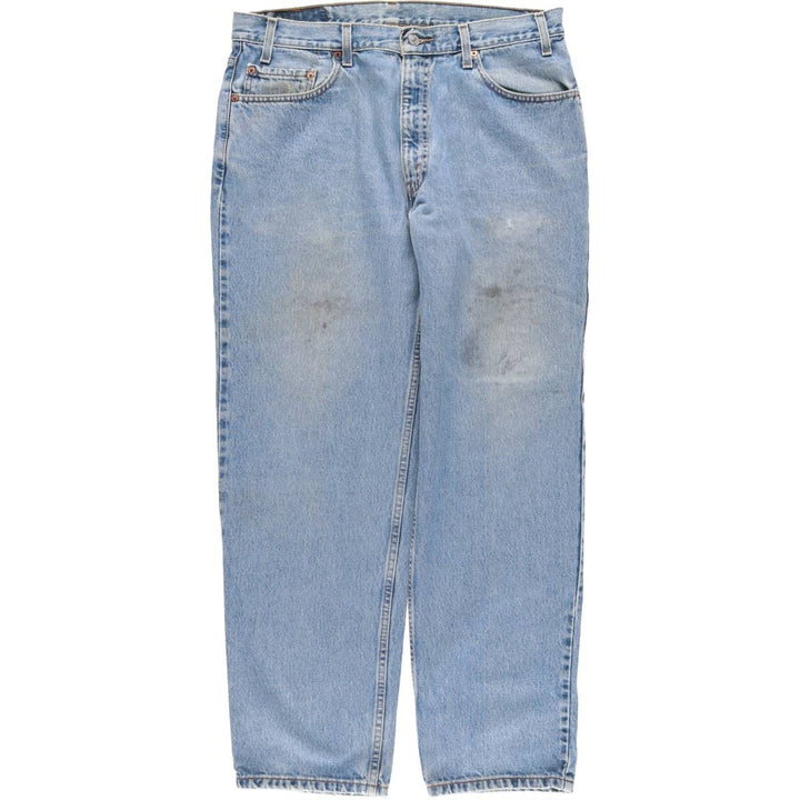 00'S Levi's 550 Relaxed Fit Tapered Denim Pants for Men, W35 cotton Blue type light blue Vintage Second Hand