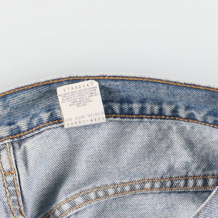 00'S Levi's 550 Relaxed Fit Tapered Denim Pants for Men, W35 cotton Blue type light blue Vintage Second Hand