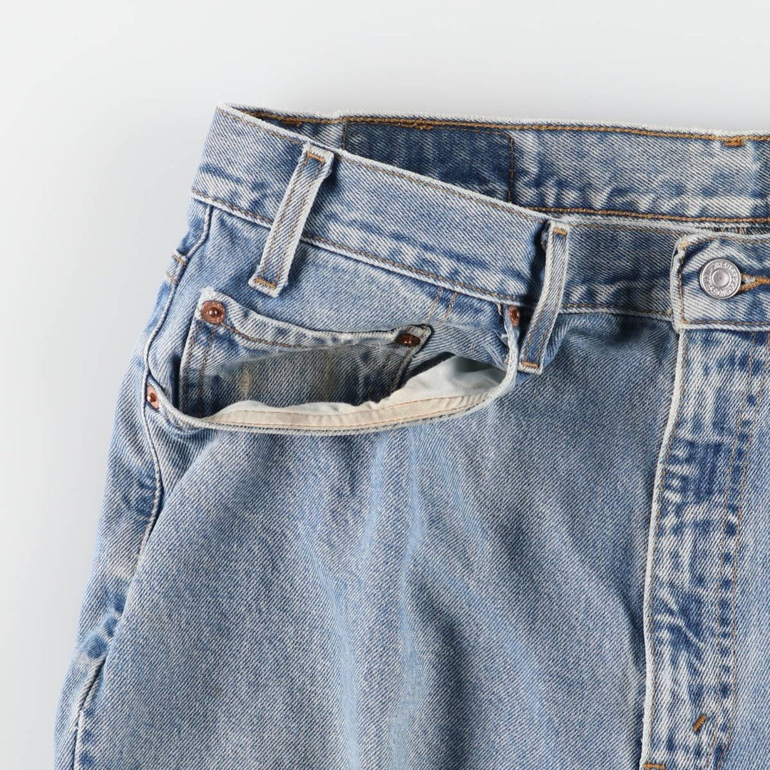 00'S Levi's 550 Relaxed Fit Tapered Denim Pants for Men, W35 cotton Blue type light blue Vintage Second Hand