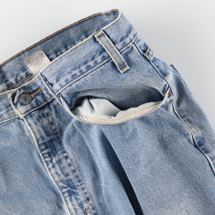 00'S Levi's 550 Relaxed Fit Tapered Denim Pants for Men, W35 cotton Blue type light blue Vintage Second Hand
