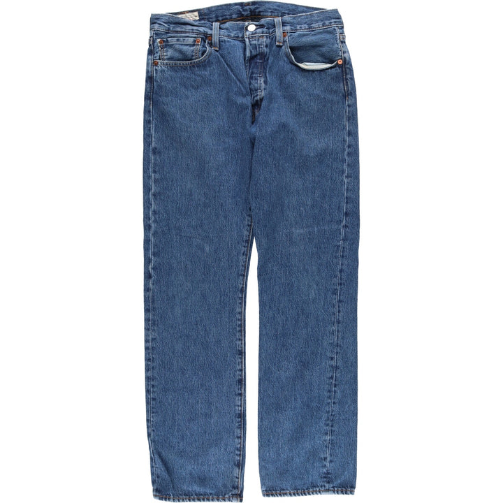 Levi's 501 straight denim pants for men, size W32 cotton blue type Vintage Second Hand