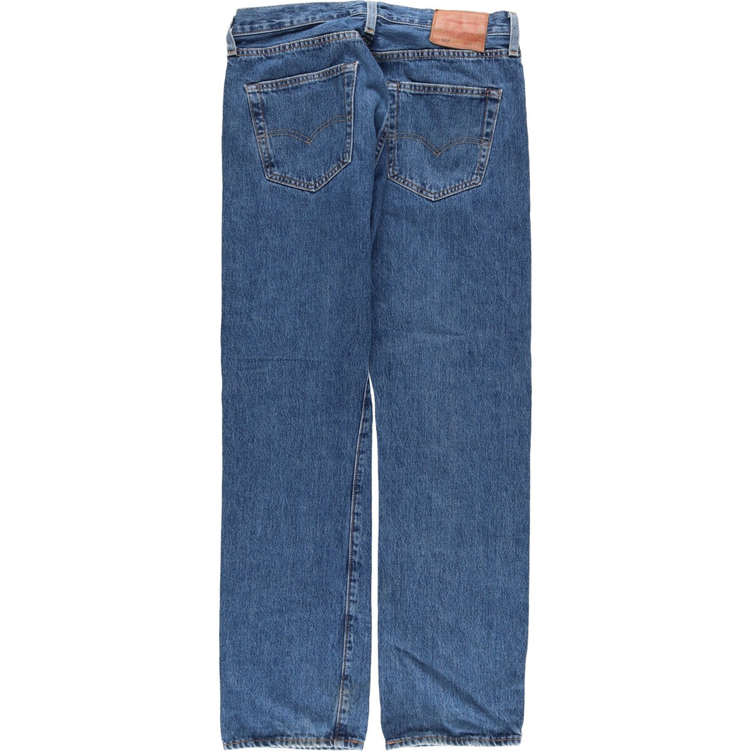 Levi's 501 straight denim pants for men, size W32 cotton blue type Vintage Second Hand
