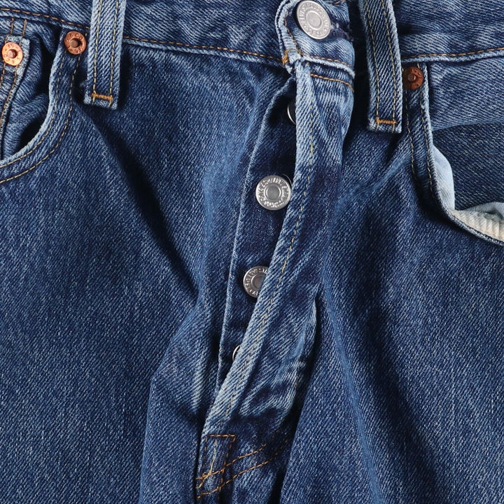 Levi's 501 straight denim pants for men, size W32 cotton blue type Vintage Second Hand