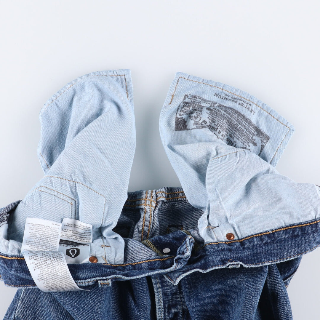 Levi's 501 straight denim pants for men, size W32 cotton blue type Vintage Second Hand