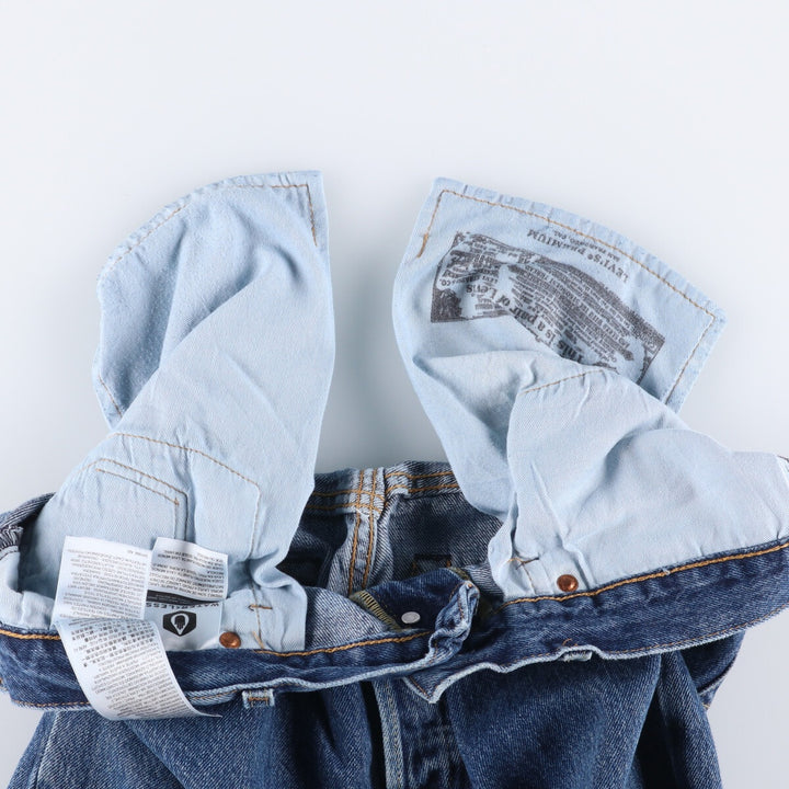 Levi's 501 straight denim pants for men, size W32 cotton blue type Vintage Second Hand