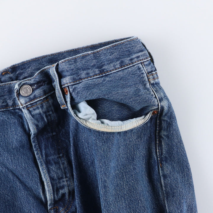 Levi's 501 straight denim pants for men, size W32 cotton blue type Vintage Second Hand