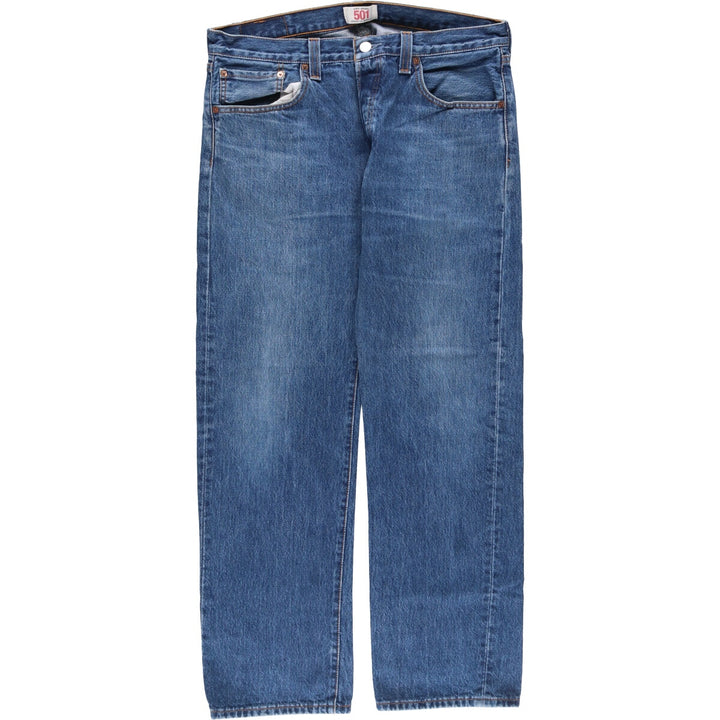 Levi's 501 Euro model straight denim pants for men, size W34 cotton blue type Vintage Second Hand
