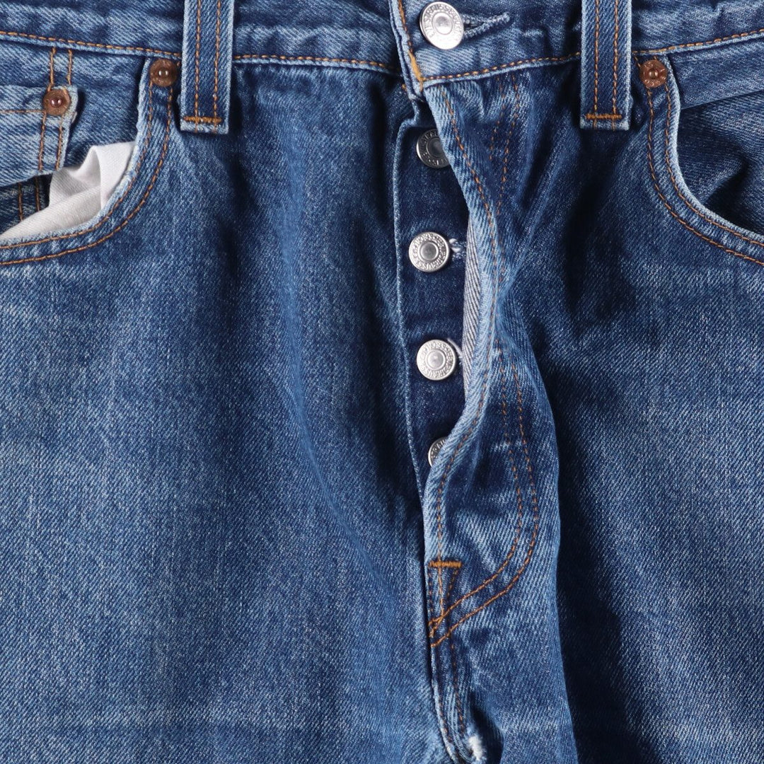 Levi's 501 Euro model straight denim pants for men, size W34 cotton blue type Vintage Second Hand
