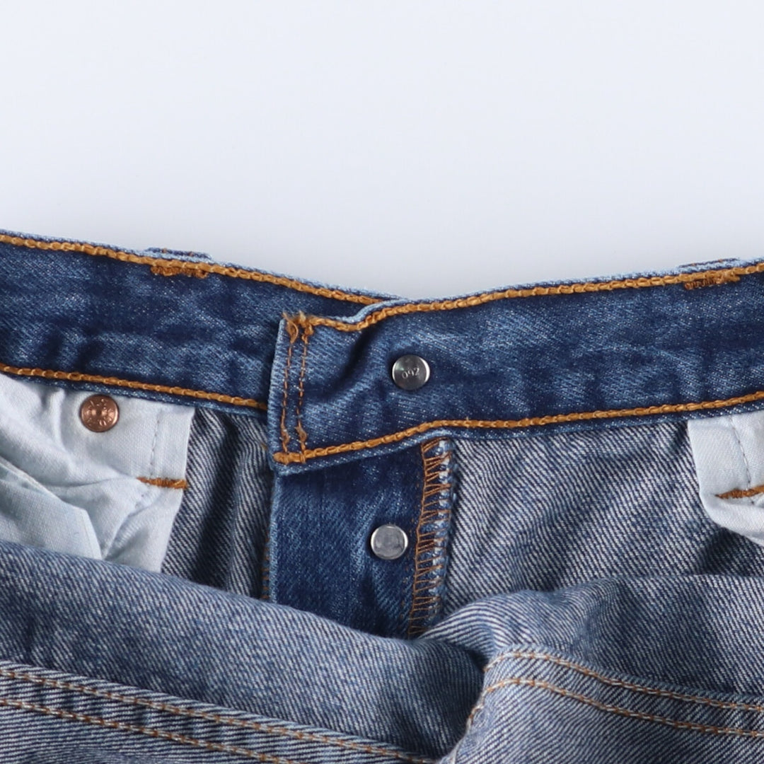 Levi's 501 Euro model straight denim pants for men, size W34 cotton blue type Vintage Second Hand