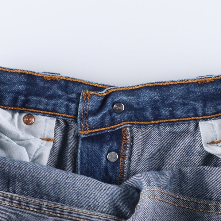 Levi's 501 Euro model straight denim pants for men, size W34 cotton blue type Vintage Second Hand