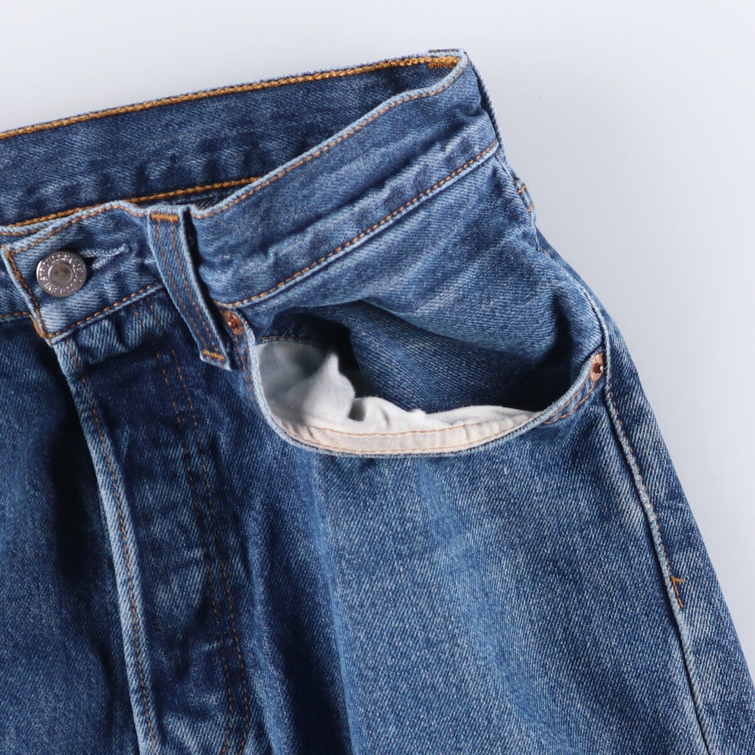 Levi's 501 Euro model straight denim pants for men, size W34 cotton blue type Vintage Second Hand