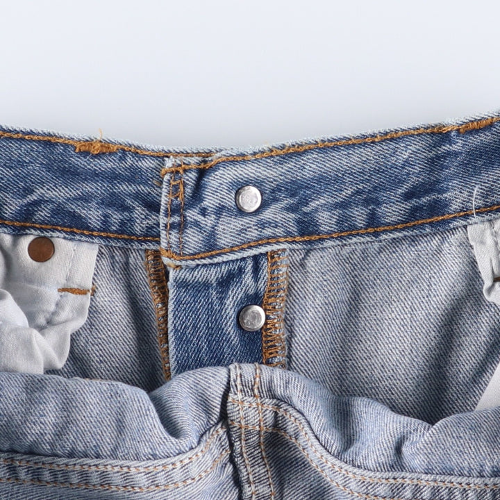 Levi's 501 straight denim pants for men, size W34 cotton Blue type light blue Vintage Second Hand