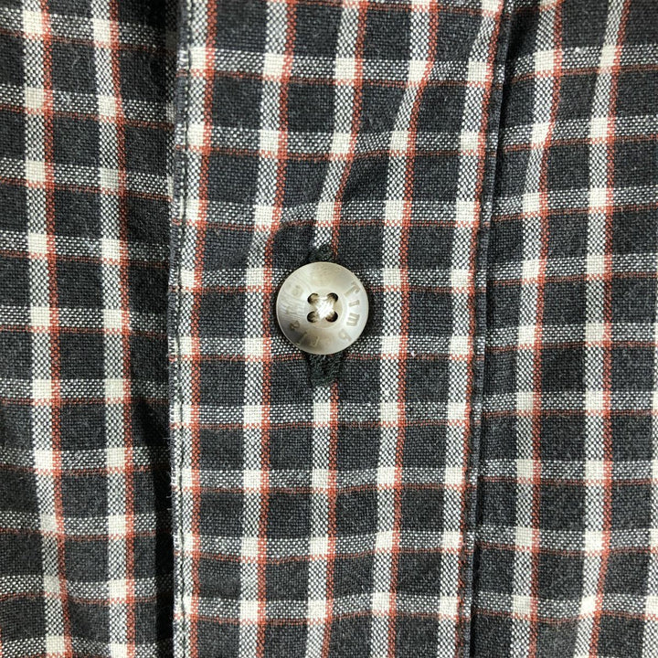 Vintage 90s-00'S Timberland long-sleeved cotton check shirt, men's size XL cotton brown type Vintage Second Hand