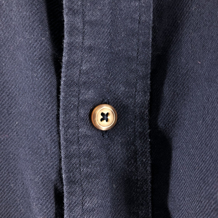 Brooks Brothers 346 long sleeve button-down shirt, men's size L cotton navy blue type Vintage Second Hand