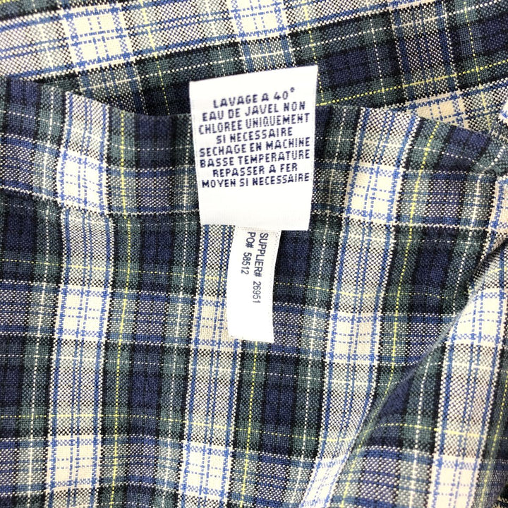 Ralph Lauren CUSTOM FIT long sleeve button down check shirt men's XL size cotton green type Vintage Second Hand