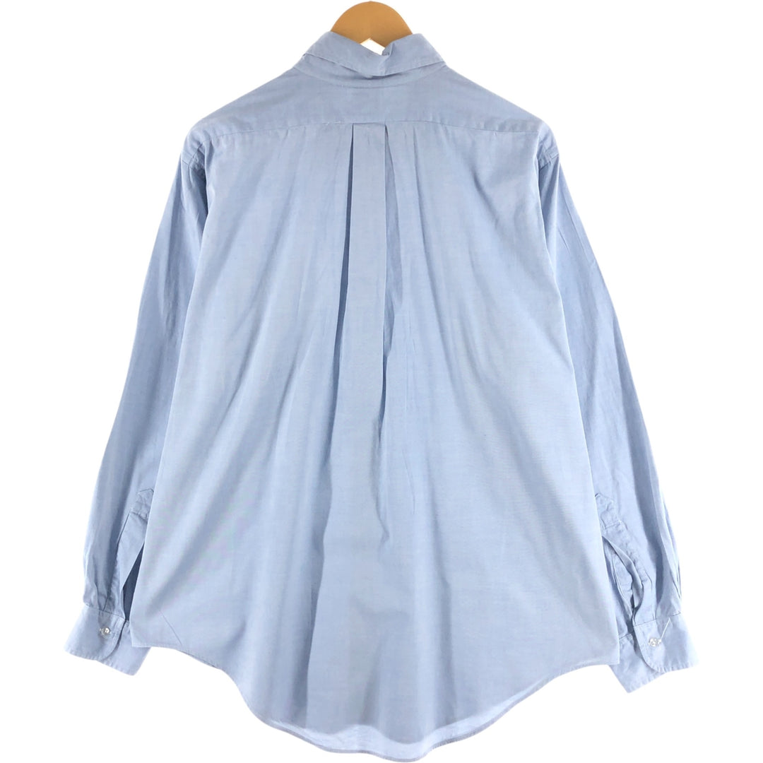90'S Brooks Brothers MAKERS Long Sleeve Button Down Shirt Made in USA Men's Size L Vintage cotton Blue type light blue Vintage Second Hand