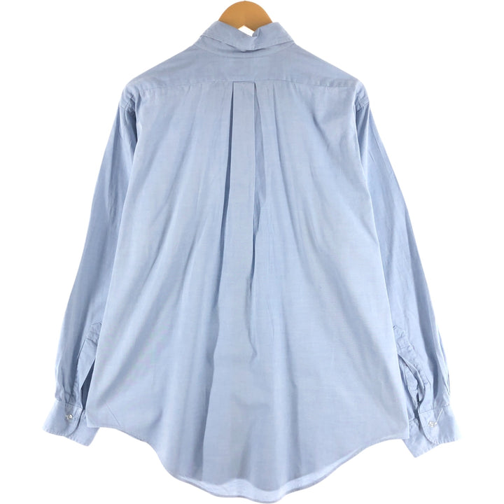 90'S Brooks Brothers MAKERS Long Sleeve Button Down Shirt Made in USA Men's Size L Vintage cotton Blue type light blue Vintage Second Hand